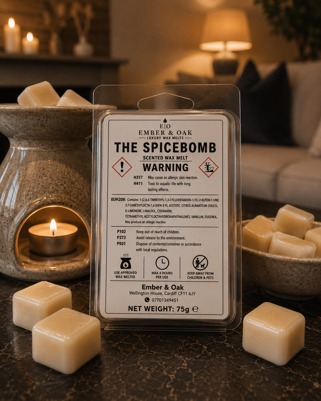 The Spice Bomb Luxury Candle - Inspired by Spicebomb