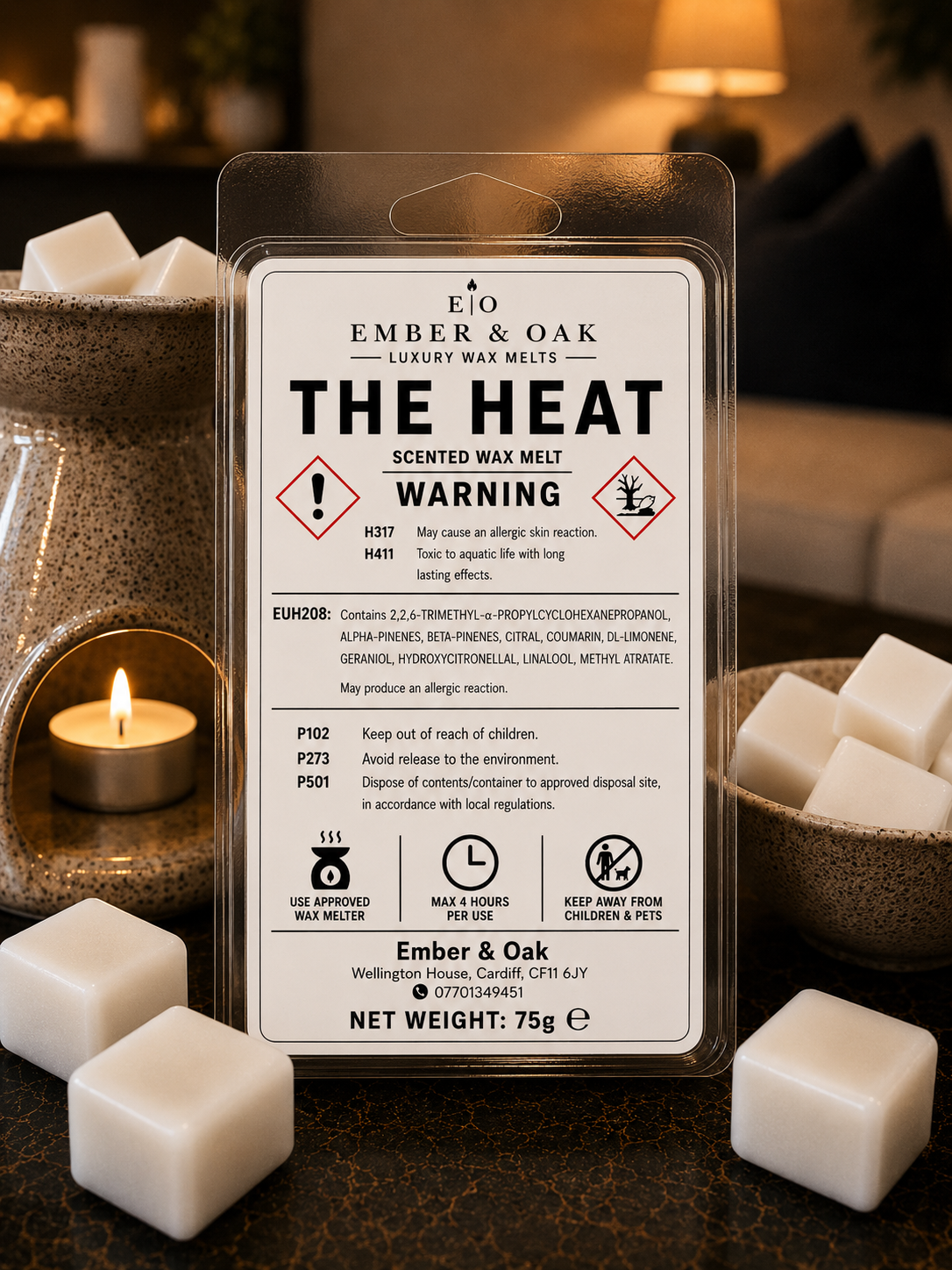 The Heat Luxury Candle - Inspired by Fahrenheit