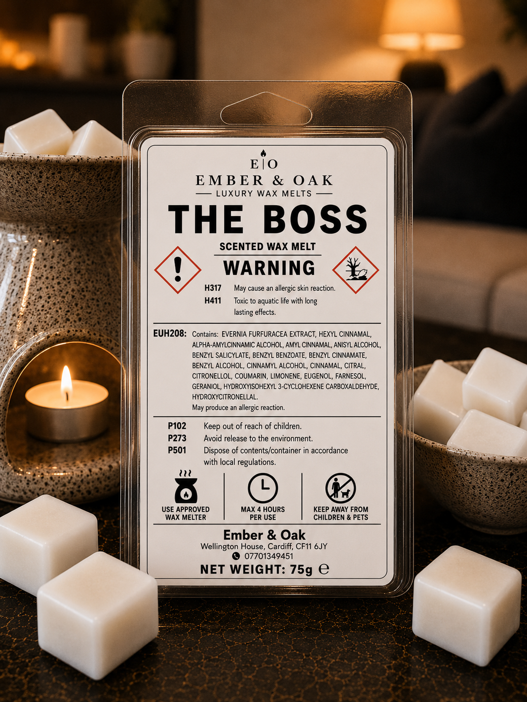 The Boss Luxury Candle - Inspired by Boss Bottled