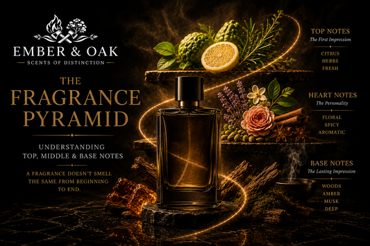 The Fragrance Pyramid: Understanding Top, Middle & Base Notes