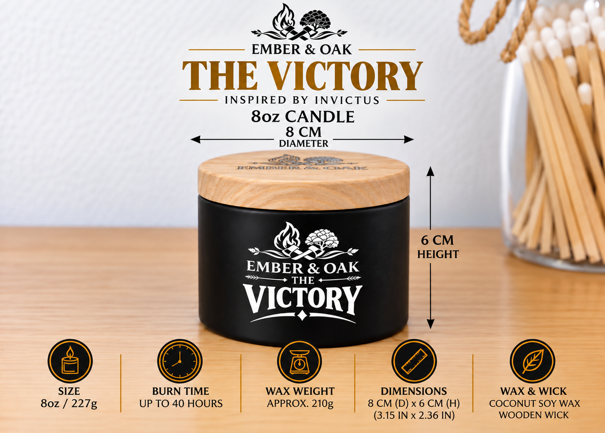 The Victory Luxury Candle - Inspired by Invictus