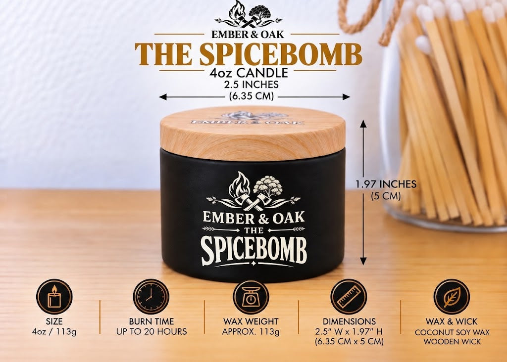 The Spice Bomb Luxury Candle - Inspired by Spicebomb