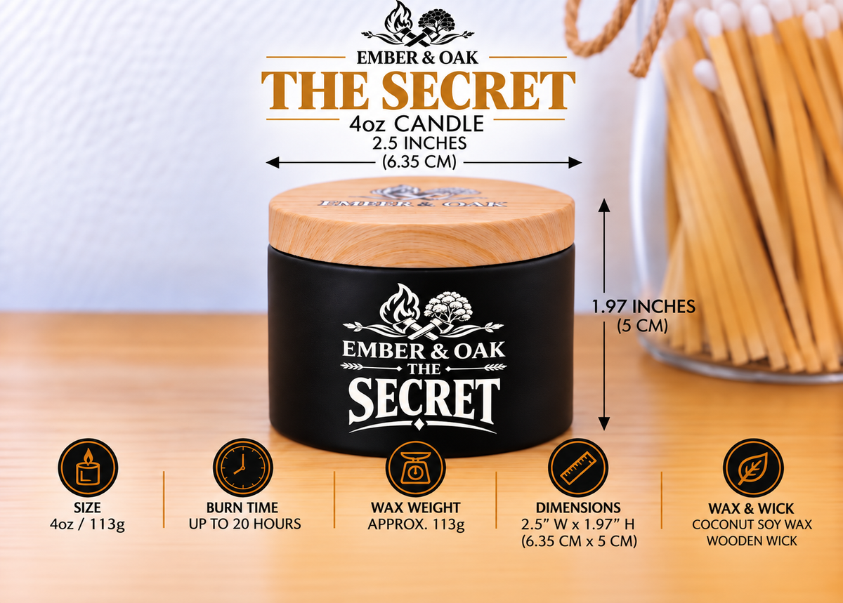 The Secret Luxury Candle - Our Secret Scent.
