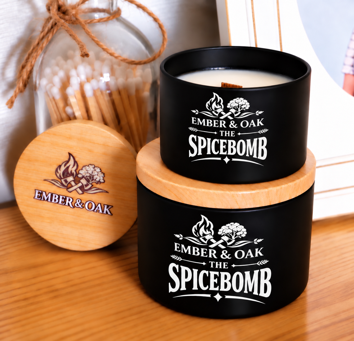 The Spice Bomb Luxury Candle - Inspired by Spicebomb