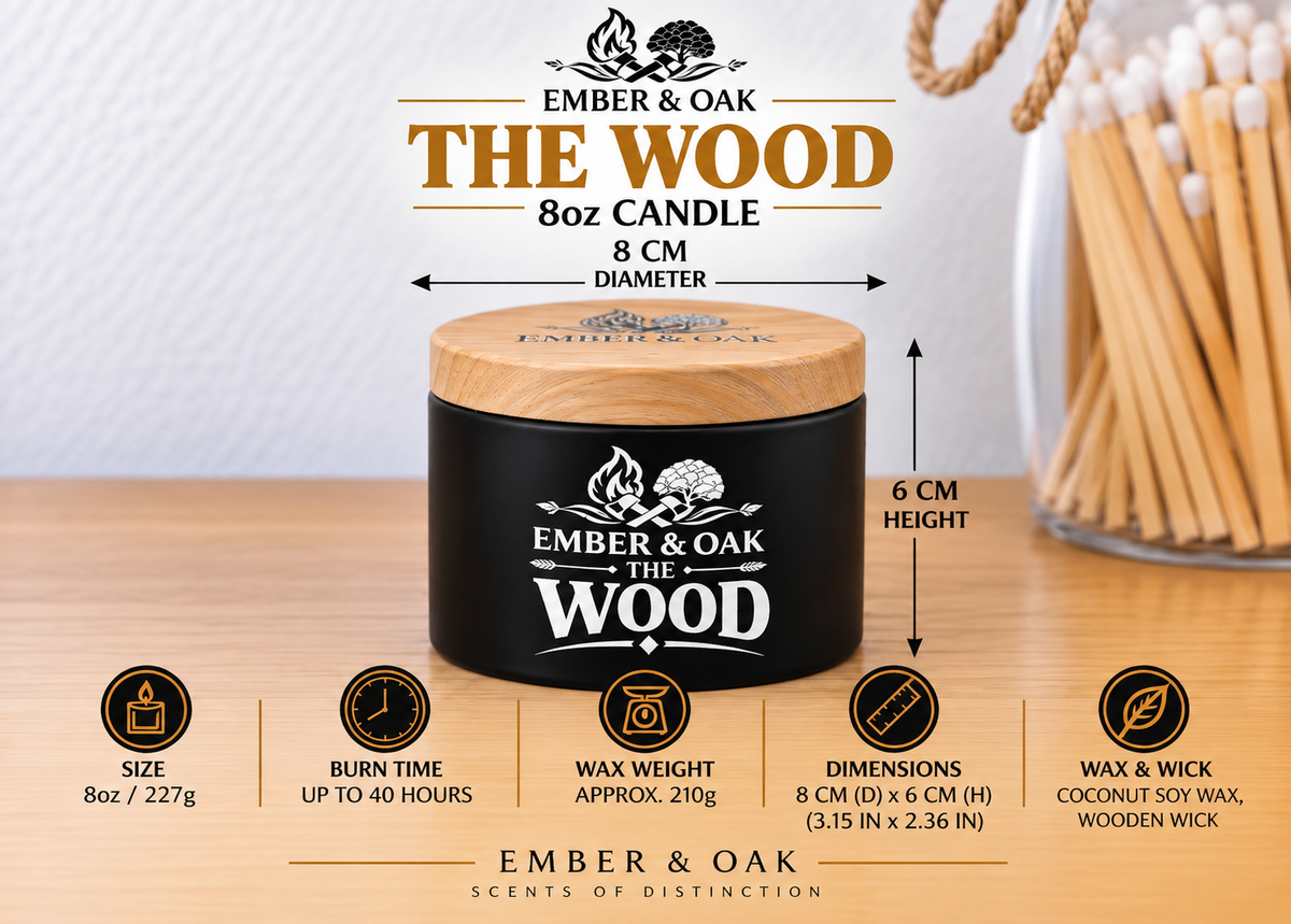 The Wood Luxury Candle - Inspired by Oud Wood