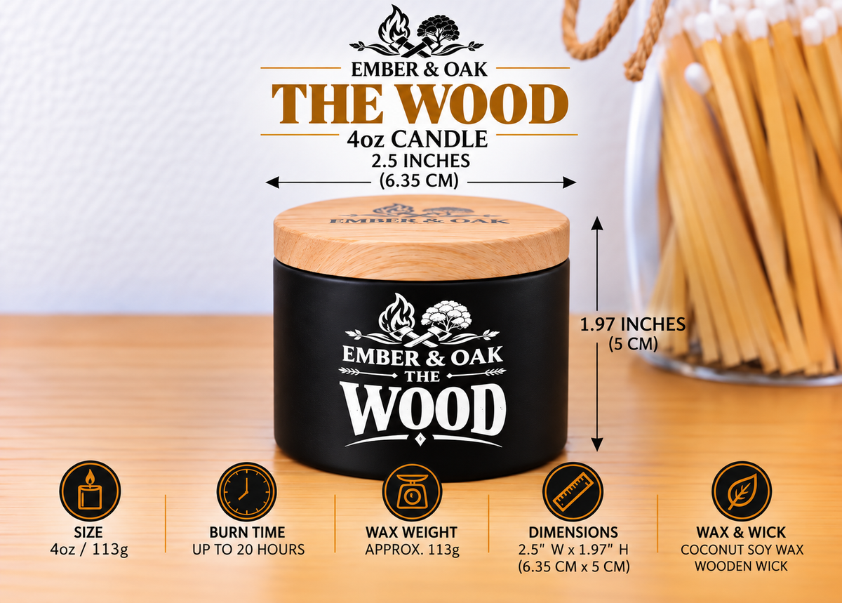 The Wood Luxury Candle - Inspired by Oud Wood