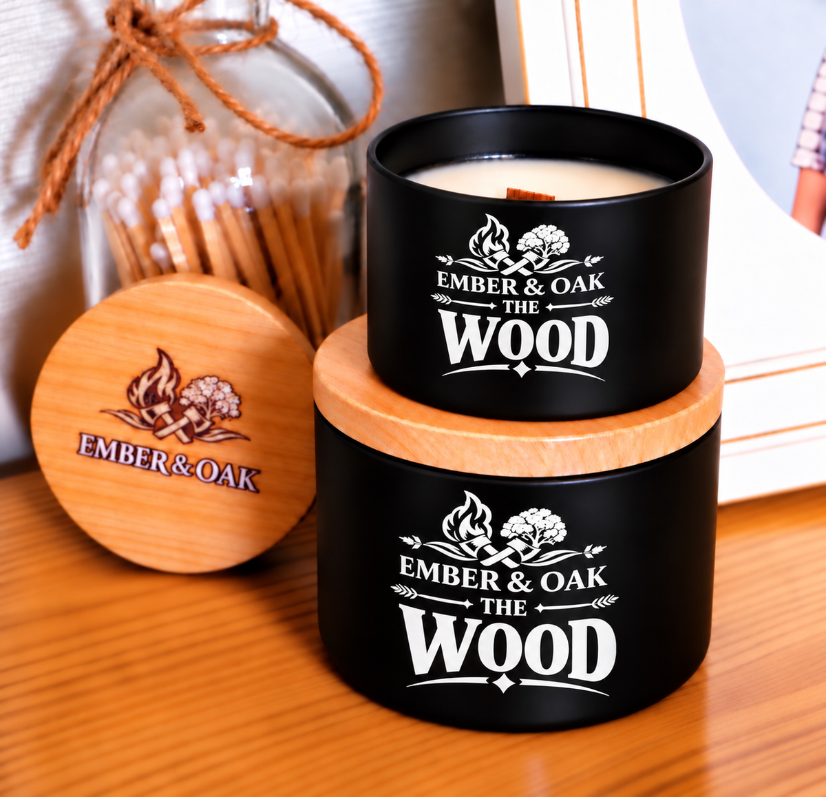 The Wood Luxury Candle - Inspired by Oud Wood