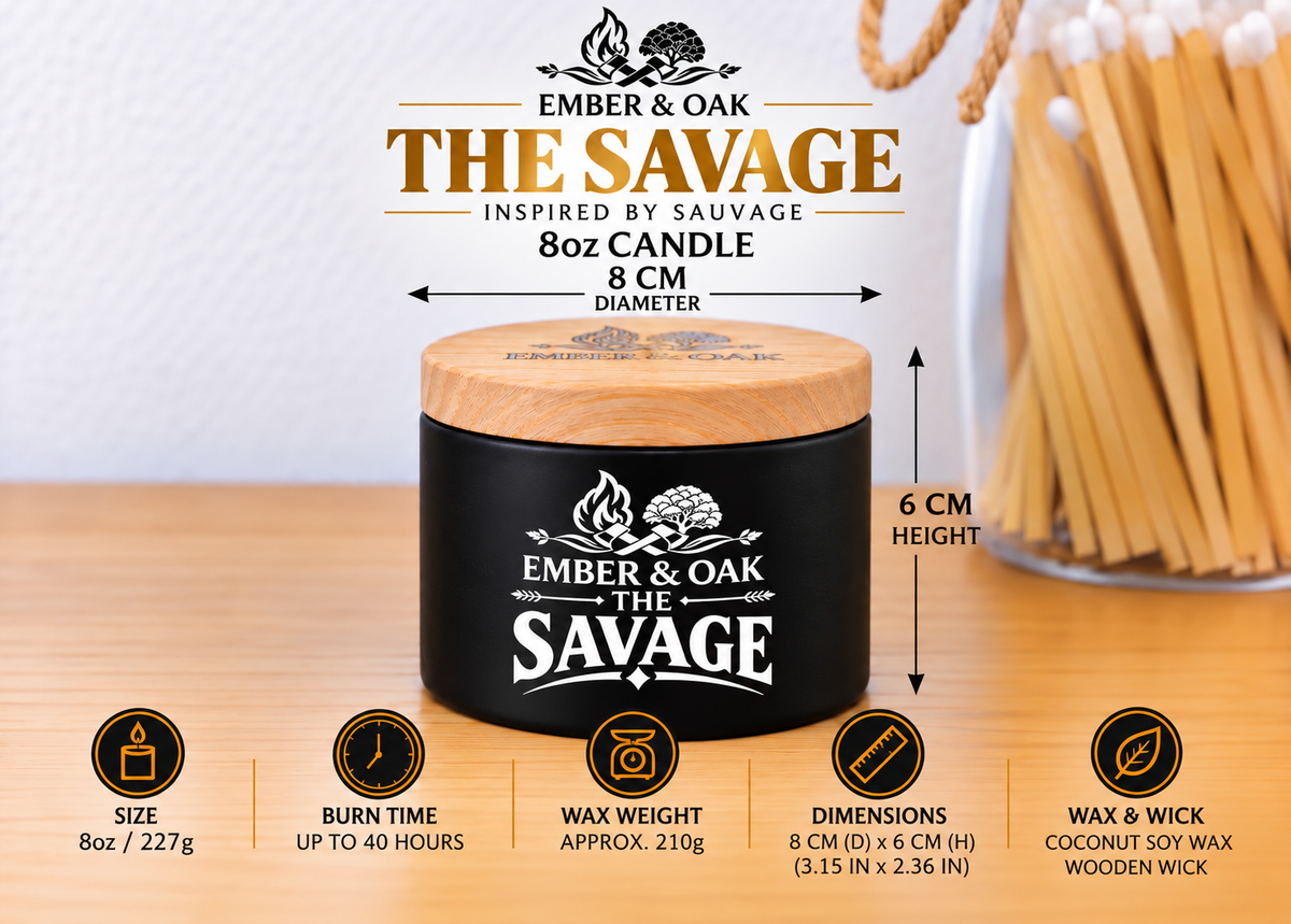 The Savage Luxury Candle - Inspired by Sauvage
