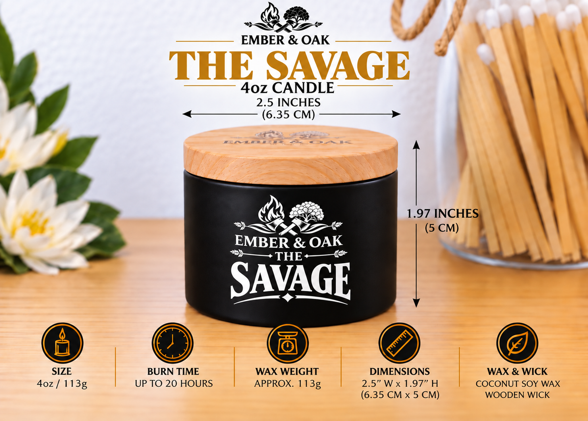The Savage Luxury Candle - Inspired by Sauvage