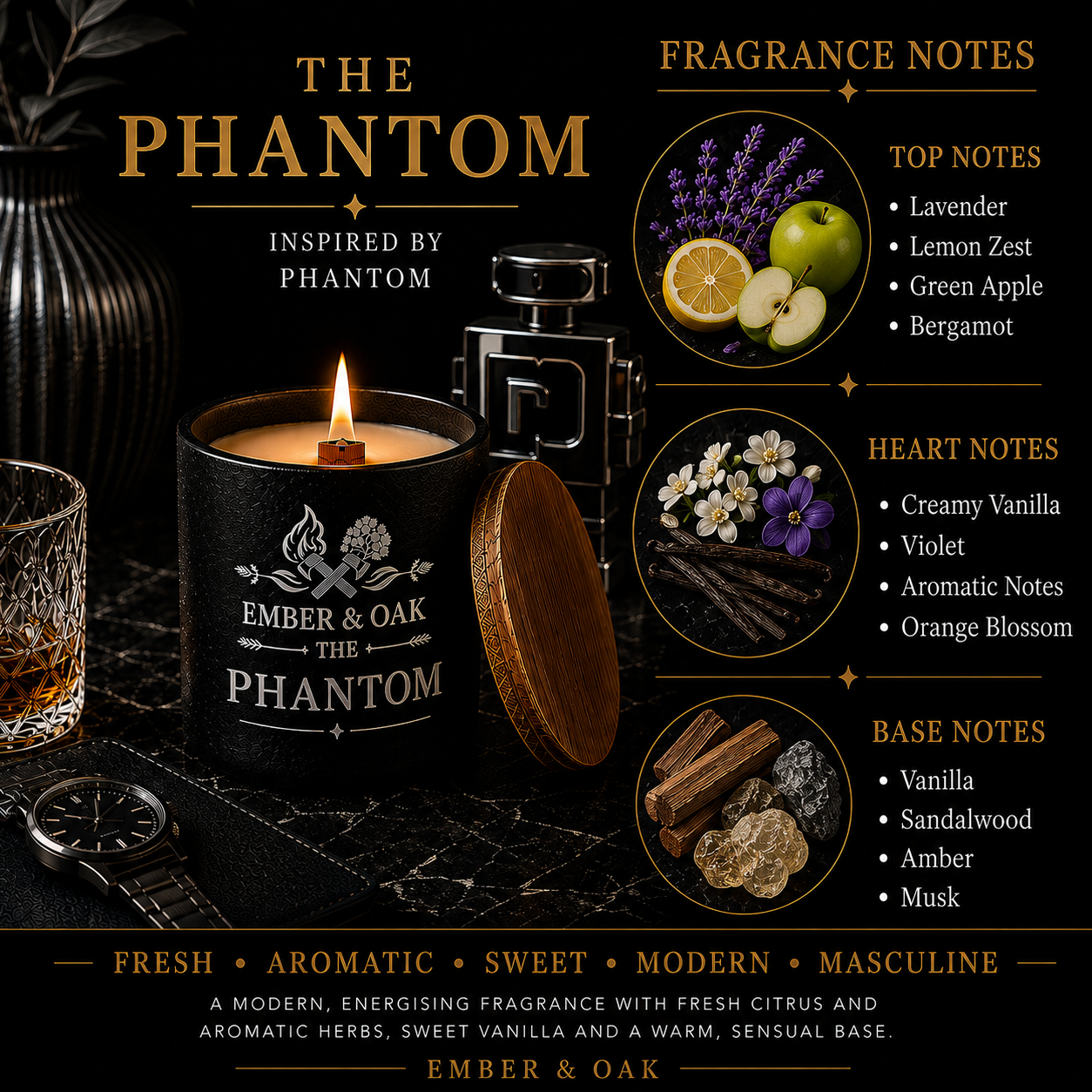 The Phantom Luxury Candle - Inspired by Paco Phantom
